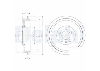 Kampana Arka Sağ veya Sol DELPHI BF406  1J0609617B 1J0 609 617B L1JD609617 3496035