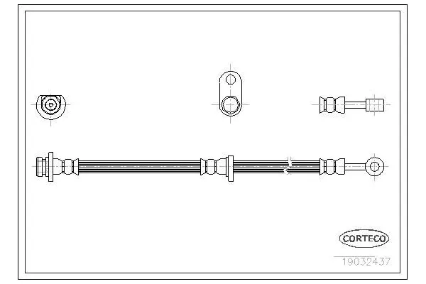Fren Hortumu Ön Sol Honda Accord (CG7-9/CH1-7)(10.1998->)  SWAPP 40458