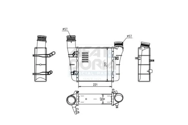 Turbo Radyatörü  ASPART 6TRA1079