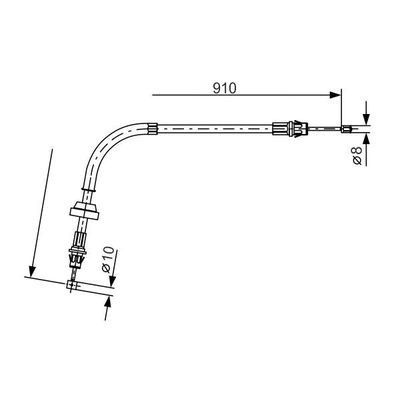 El Fren Teli Ön Sağ veya Sol FASE 11-969-048