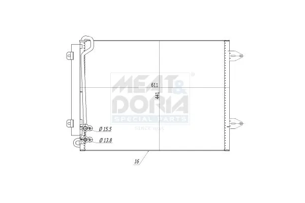 Klima Radyatörü  Volkswagen Passat CC (357)(05.2008->2011)  MAHER 10921