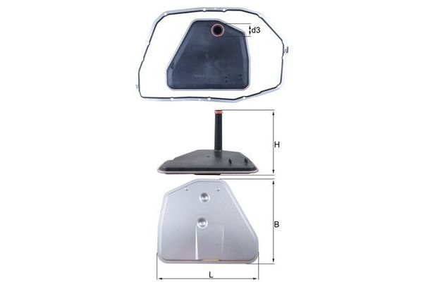 Şanzıman Yağ Filtresi  Audi A6 Allroad Quattro (4FH)(10.2008->)  MAHLE HX 164D1