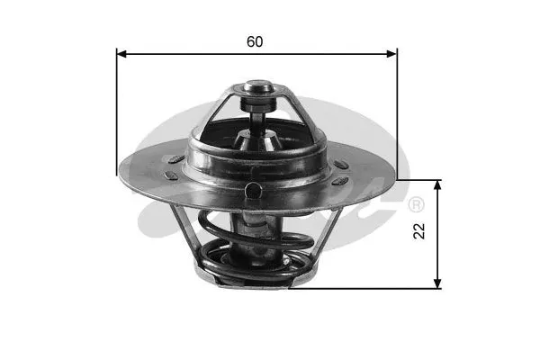 Termostat  Skoda Forman (785)(1992->)  GATES TH12488G1