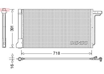 Klima Radyatörü  DENSO DCN10028  1769313 1684204 2010987 AV6119710AB CV6Z19712A
