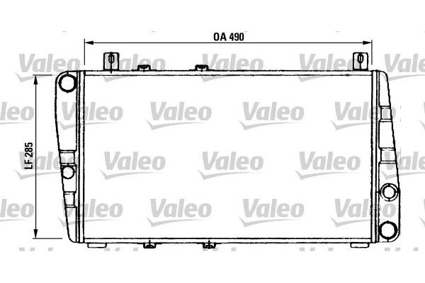 Su Radyatörü  Skoda Forman (785)(1992->)  VALEO 730375