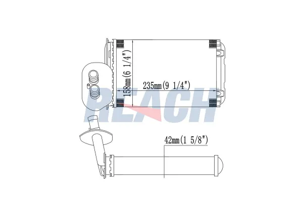 Kalorifer Radyatörü  Volkswagen T4 Transporter P.Van/Minibüs Syncro (08.1992->2003)  MAHER 10758