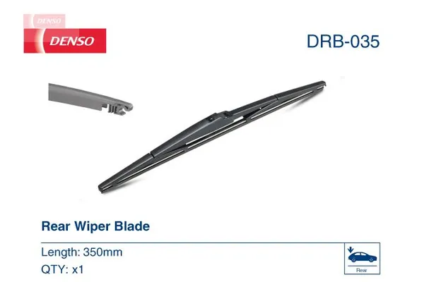 Silecek Süpürgesi Arka  350 mm - 14 inç Toyota Corolla Combi SW (E12)(2002->)  DENSO DRB-035