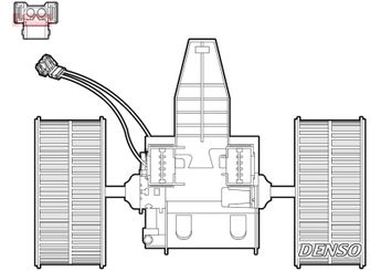 Kalorifer Motoru  DENSO DEA05009  64116933910 6933910
