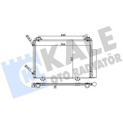 Klima Radyatörü  Toyota Yaris (NCP1/NLP1/SCP1)(1999->)  KALE 390200