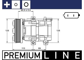 Klima Kompresörü  MAHLE ACP 88 000P  5222062 6S7119D629AB 3649381 03649381 1433151 1440188 1440714 3983800 4054452 4345118 4660554 4749934 4L3H19497AA 4L3H19497AB 4L3H19497AC 4L3H19497AD 5003996 6S7119D629AA F6LH19D623AA F7LH19497AA F7LH19497AB F7LH19497CA R21BYU19D629AA