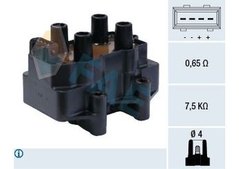 Ateşleme Bobini  FAE 80207  96165970 96074054 96228897 597048 597060 597070 9607405480 9622889780 279115210104 96.074.054 96.165.970 96.228.897 5970.48 5970.60 5970.70 279 115210 104