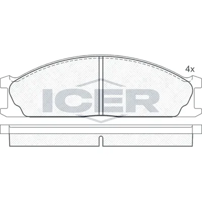 Fren Disk Balata Ön Nissan Pickup (D22)(02.1998->)  AYD 60300A