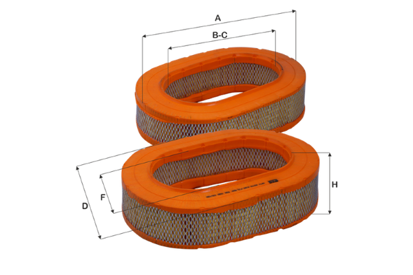 Hava Filtresi  Mercedes 123 Sedan/Coupe (BM 123)(01.1976->)  FIL FILTRE HPU4378