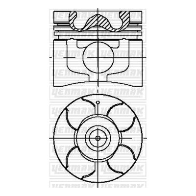 Piston  YENMAK 4371-STD
