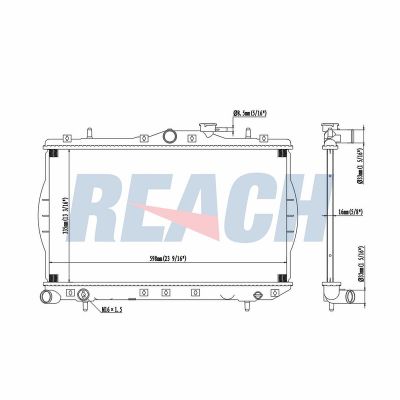 Su Radyatörü  Hyundai Accent (X3)(1995->)  DENSO DRM09108
