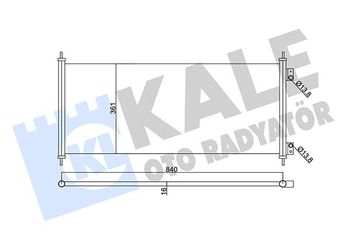 Klima Radyatörü  KALE 345690  1572061 1671707 4041973 4471423 MEYC1H19710BB YC1H19710BA YC1H19710BB