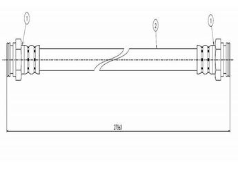 Fren Hortumu Arka Sağ veya Sol CAVO C800 031A  6042630 1613347