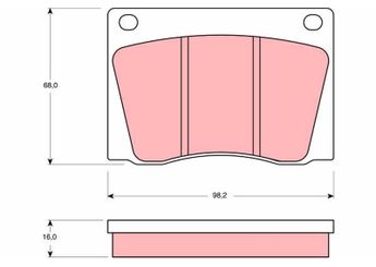 Fren Disk Balata Ön VALEO 671693  5862742 GBP5220 C39136 JLM9515 RTGBP208 GBP184 GBP208