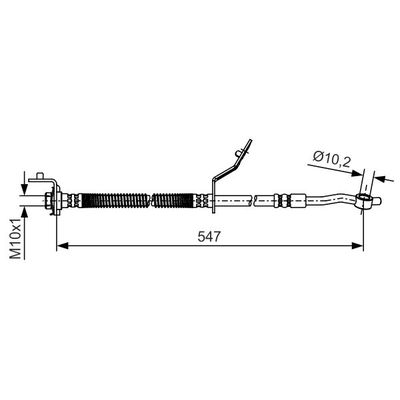Fren Hortumu Ön Sağ Hyundai ix20 (JC)(2010->)  BOSCH 1 987 481 A56