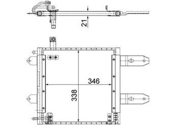 Klima Radyatörü  MAHLE AC 287 000S  6E0820413 6X0820411 6X0820413