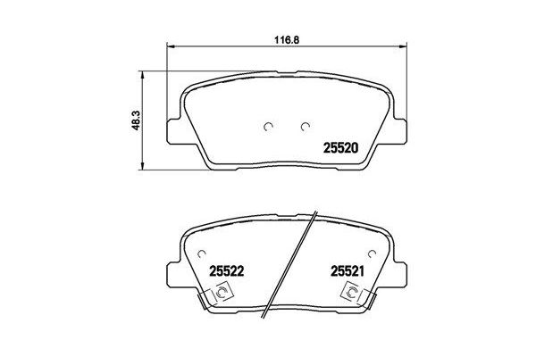 Fren Disk Balata Arka Volvo Serisi 460 (1989->)  MAGNETI MARELLI 363700430063