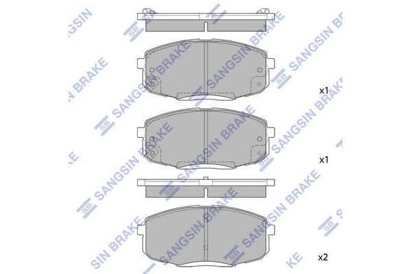 Fren Disk Balata Ön Hyundai i30 (FD)(06.2007->)  SANGSIN SP1240