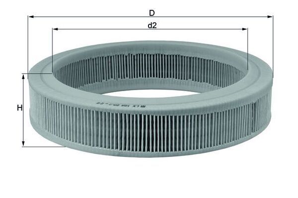 Hava Filtresi  Ford Orion (1986->)  MAHLE LX 108