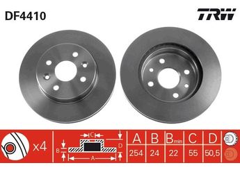 Fren Disk Ayna Ön Sağ ve Sol NAGAMA NBD-KI008  51712FD300 51712-FD300