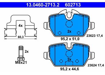 Fren Disk Balata Arka ATE 13.0460-2713.2  34216788183 34216767145 34 21 6 767 145 34216767146 34 21 6 767 146 34216774417 34 21 6 774 417 34216777240 34 21 6 777 240 34216779294 34 21 6 779 294 34 21 6 788 183 34219804739 34 21 9 804 739 34219808172 34 21 9 808 172