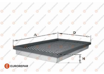 Hava Filtresi  EUROREPAR 1682269380  1682269380 2H0129620 2H0 129 620 2H0129620B 2H0 129 620 B 2H0129620C 2H0 129 620 C 2H6129620 2H6 129 620