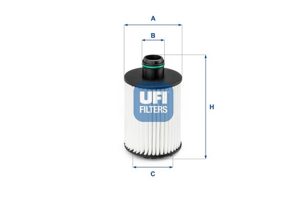 Yağ Filtresi  Jeep Wrangler / Wrangler Unlimited (JL)(2018->)  UFI 25.190.00