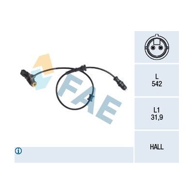 Abs Sensörü Arka Sol FAE 78157