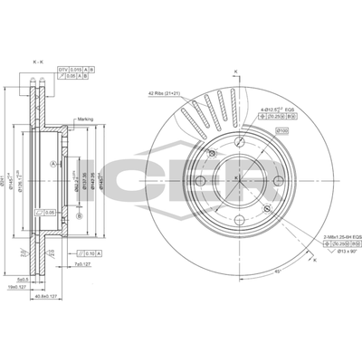 Fren Disk Ayna Ön Sağ ve Sol Hyundai Getz (TB)(2002->)  AYD 50476