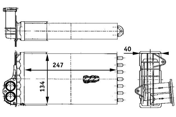 Kalorifer Radyatörü  MAHLE AH 88 000P