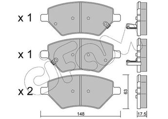 Fren Disk Balata Ön CIFAM 822-1286-0  T156GN3501080 T153501080 T153501081 204002139AA B116GN3501080 B11-6GN3501080 T15-3501080 T15-6GN3501080 T156GN3501080MP T15-6GN3501080MP 3370100084