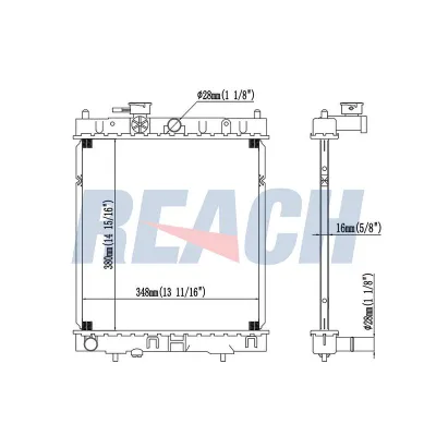 Su Radyatörü  Nissan Micra (K11)(08.1992->)  MAHER 10555