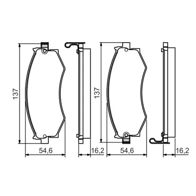 Fren Disk Balata Ön BOSCH 0 986 495 076