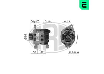 Alternatör  ERA 210338A  5705F3 5701C3 5701 C3 57052N 5705 2N 5705 F3 5705H9 5705 H9 5705Y1 5705 Y1 95667747 95 667 747 96122596 96 122 596 9612259680