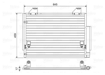 Klima Radyatörü  VALEO 814457  884600K010 884600K080 884600K120 88460-0K010 884600K050 88460-0K050 88460-0K080 88460-0K120