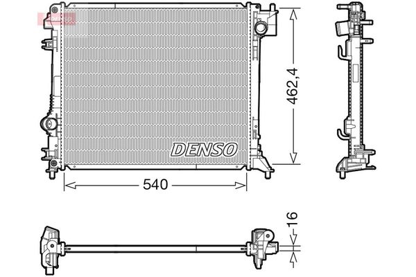 Su Radyatörü  DENSO DRM46062