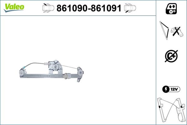 Cam Krikosu Arka Sol VALEO 861090