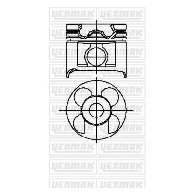 Piston (89.50MM-0.50)  YENMAK 39-04568-050