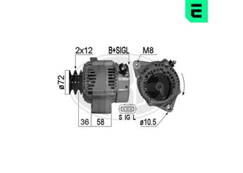 Alternatör  ERA 209250A  2706067070 2706067030 27060-67030 27060-67070 2706067110 27060-67110