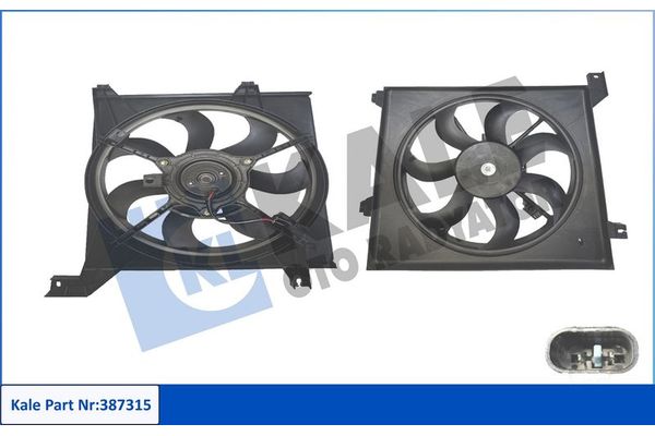 Radyatör Fan ve Motoru  KALE 387315