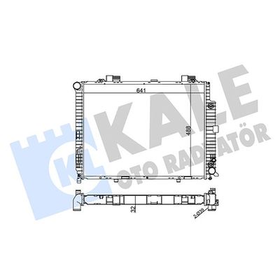 Su Radyatörü  Peugeot 306 Cabriolet (S2)(04.1997->)  KALE 361600