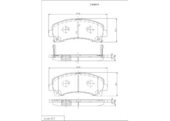 Fren Disk Balata Ön BRAXIS AB0534  8980791040 8976526220 8982983840 8979475710 8-97947-571-0