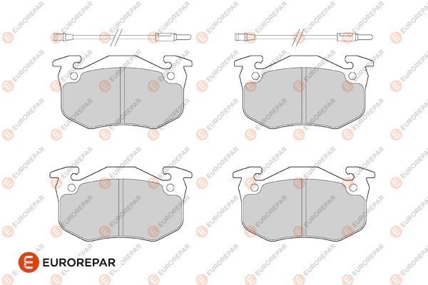 Fren Disk Balata Ön Renault Twingo (C06)(05.1993->)  EUROREPAR 1686269780