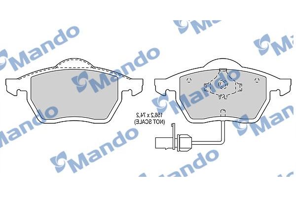 Fren Disk Balata Ön Audi A4 Sedan (B5)(02.1999->)  MANDO MBF015143