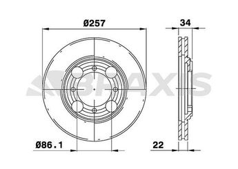 Fren Disk Ayna Ön Sağ ve Sol BRAXIS AE0407  5171228300 51712-28300