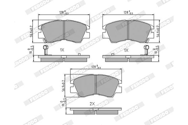 Fren Disk Balata Ön Mitsubishi L 200/300/400 (P00)(1986->)  GOODYEAR 101136